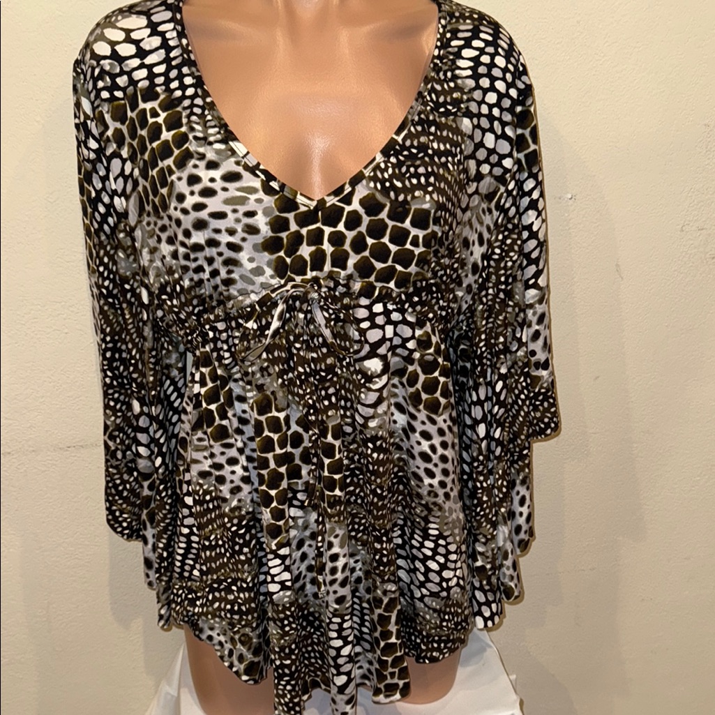 Nwt Kenneth Cole New York Bikini Swimsuit Cover Up Tunic Mini Dress